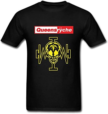 Men's Queensryche Gold Skull T shirts M