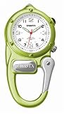 Dakota Watch Company 3882-0 Mini Clip Microlight, White Military Dial, Lime Case, Watch