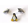 Ansteckpin - Tux - bunt