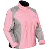 Tour Master Sentinel Women's Jackets Street Racing Motorcycle Rain Suits - Color: Pink, Size: Large