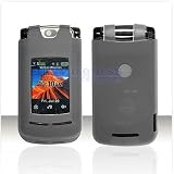 Transparent Clear Smoke Smokey Motorola V8 RAZR2 RAZR 2 V9m Silicon Skin Soft Rubber Case Cover