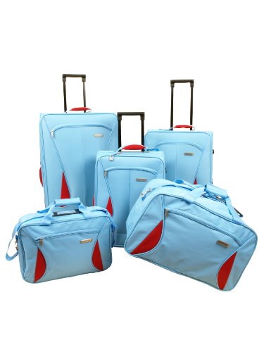 forum 6872305 Herren 5 teiliges Trolleyset Andro hellblau Andro, hellblau