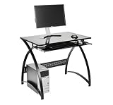 Tulsa Metal and Glass Computer Pc Desk Workstation