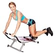 AB Circle Pro Fitness Abdominal Trainer Machine - Maroon (24"H x 26"W x 38"L)