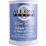 All One, Nutritech, Active Seniors, Multiple Vitamin & Mineral Powder, 2.2 lbs. (1000 g)