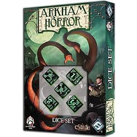 Q-Workshop: ARKHAM HORROR DICE SET - Great Edition to the Board Game!
