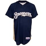 MLB Milwaukee Brewers Batting Practice Jersey (Medium)