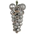 24" Silver Wine Grape Cluster Commercial Size Shatterproof Christmas Ornament