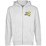NCAA Canisius College Golden Griffins White Logo Applique Midweight Full Zip Hoody