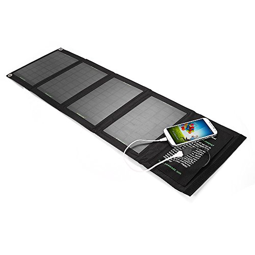 Poweradd 14W Solar Charger Portable Solar Panel Charger for Apple iPhone 6s Plus 6 Plus 5s 5c 5 4s, iPad, Samsung, LG, HTC, Nexus, Sony, Gopro, PSP, GPS, Bluetooth Speaker, Portable Charger and More