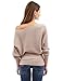 PattyBoutik Women's One Shoulder Batwing Ribbed Sweater