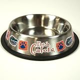 FLORIDA GATORS STAINLESS STEEL PET DISH DOG BOWL