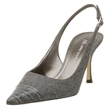 AK Anne Klein Women's Michel,Grey Fabric,11 M