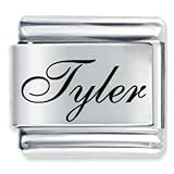 Name Tyler Italian Charms Bracelet Link