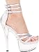 601-Chloe Strappy Platform Sandal With Triple Ankle Straps High Heel Shoes