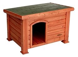 Precision Pet Outback Log Exterior Dog House, Small, 33-1/2" x 24-5/8" x 22"