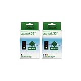 Remanufactured Lexmark 32 & 33 Valu 2 Pak: 1 black / 1 color 41Q14%2BXKrqL. SL160 Remanufactured Lexmark 32 & 33 Valu 2 Pak: 1 black / 1 color