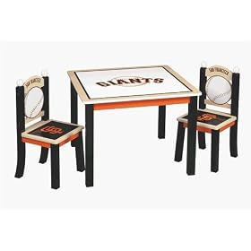 San Francisco Giants Table and Chairs Set by GuideCraft