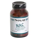 TwinLab NAC, 600 mg, 60 Capsules (Pack of 2)