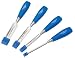 Footprint 87 Series 127142 Set of 4 Blue Poly Handle Chisels 1/4-Inch, 1/2-Inch, 3/4-Inch, 1-Inch