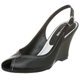 Kenneth Cole REACTION Womens Rumor Hill Slingback Wedge,Black,8.5 M