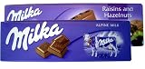 Giant Milka Chocolate - One Alpine Milk & One Raisins Hazelnuts