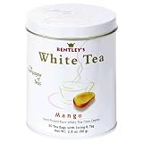 Bentley's Mango White Tea, 50-Count Tins (Pack of 2)