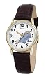 Disney Men's D070S003 Eeyore Brown Leather Strap Watch