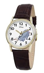 Disney Men's D070S003 Eeyore Brown Leather Strap Watch