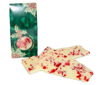 Belgian White Chocolate Cinnamon Crunch Bark - Holly Berry Box by Chocolate Barks