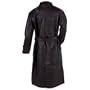 Genuine leather Trench Coat Style (Black/Large)