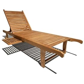 Strathwood Teak Chaise Lounge
