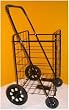 Jumbo Folding Shopping Cart - Black (Black Cart) (41.75