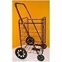 Jumbo Folding Shopping Cart - Black (Black Cart) (41.75"h x 24"w x 21"d (cart size))