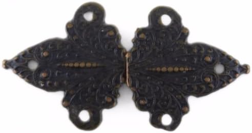 Antique Copper Finish Fleur De Lis Cloak or Cape Clasp