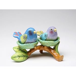 Bird Nest Salt and Pepper and Tealight Holder