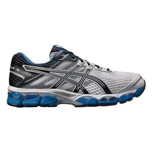 ASICS Men's GEL-Cumulus 15 Running Shoe,White/Black/Royal,10.5 M US