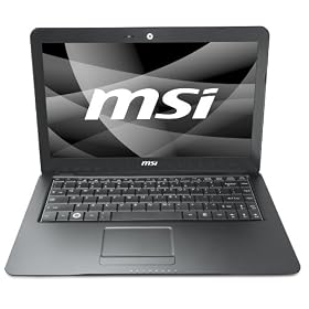 MSI X340 Slim Laptop - Intel SU3500 1.4 GHz 320 Gb Vista Home Premium (Black) ***with Protection Bag and Mouse***