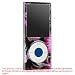 Black with Hot Pink Butterfly Design Crystal Snap-On Cover Case Cell Phone Protector for Apple iPod Nano 4th Generation Chromatic