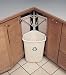 KV Rotary Recycling Center With Out Door Hardware White