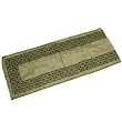 Sheer Metallic Hand Beaded Table Runner - Olive