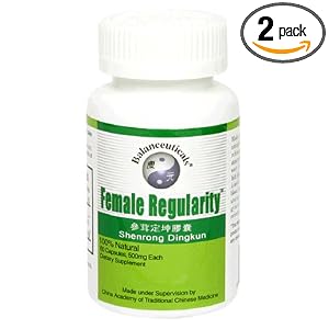 Balanceuticals Female Regularity Dietary Supplement Capsules, 500 mg, 60-Count Bottles (Pack of 2)