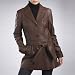 BGSD Women's New Zealand Lambskin Leather Pant Coat