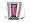 1.85ct. 14K. White Gold Diamond & Fancy Cut Pink Tourmaline Ring