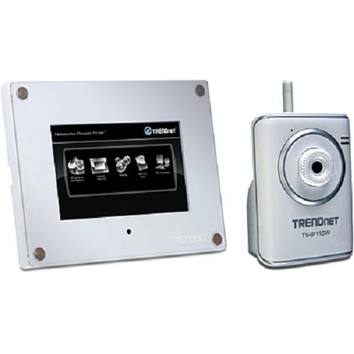TRENDnet SecurView 7-Inch Wireless Surveillance Camera Monitor Kit TV-M7110WK Silver