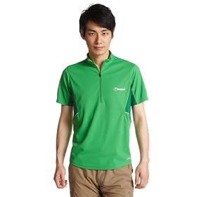 Berghaus Men's Active Shortsleeve Zip Neck Close Fit Baselayer T-Shirt