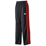 「(アディダス)adidas YB WIDE3 ウォームアップパンツ CU713 O35663 ブラック/ユニバーシティレッド 150」の画像