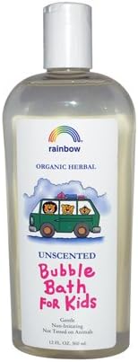 YEASUN Rainbow Research Organic Herbal Bubble Bath For Kids Unscented - 12 fl oz