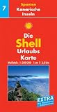 Shell Urlaubskarte Spanien 7 - Kanarische Inseln - 1 : 200 000 - 