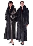 Leather Reversible Fur Coat - Fox Trimmed